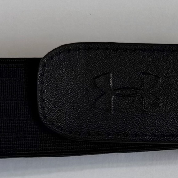 Unisex Under Armour black Leather and elastic baseball belt - Picture 5 of 7